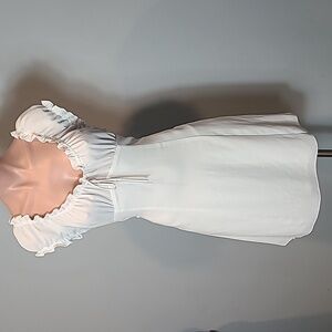 Wilfred Savita Dress Babydoll Milkmaid White Size Medium Coquette